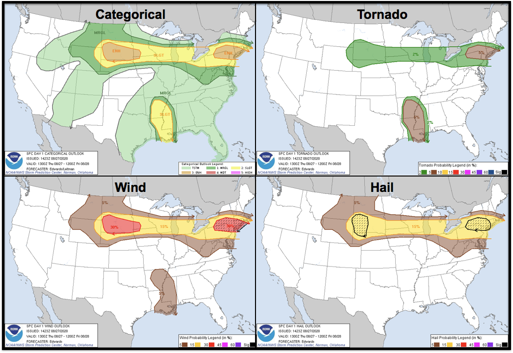 Thumbnail image for Late Summer Severe Storms in the Northeast & Mid-Atlantic States: 8/27/2020