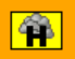 The yellow Hazard Services button in the CAVE D2D toolbar.