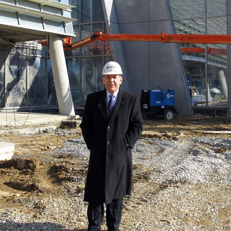 Dr.Uccellini at NCWCP construction