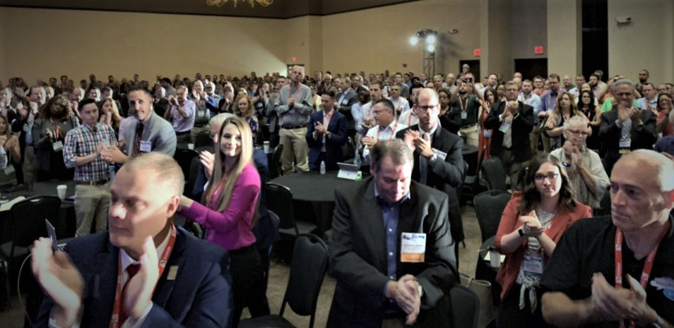 Dr. Uccellini receives standing ovation following National Weather Association speech, Sept. 9, 2019