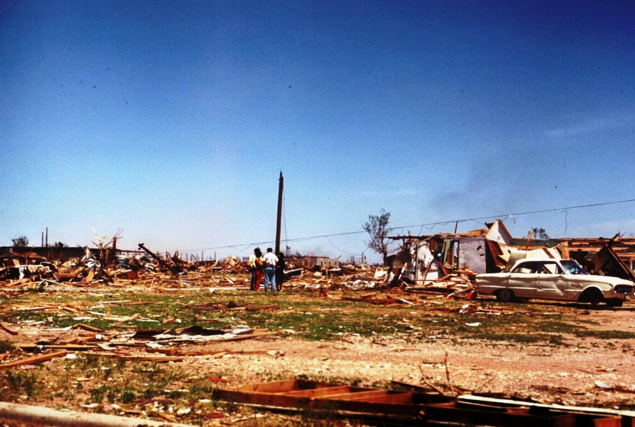 Aftermath of the May 11, 1970 Lubbock Tornado (City of Lubbock Photo)