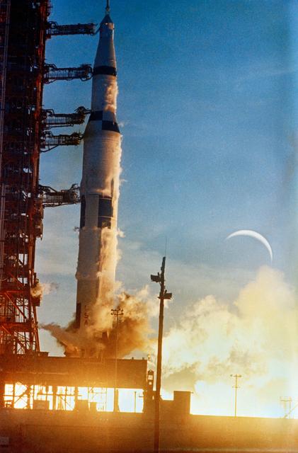 Apollo 8 launch on Dec. 21, 1968.