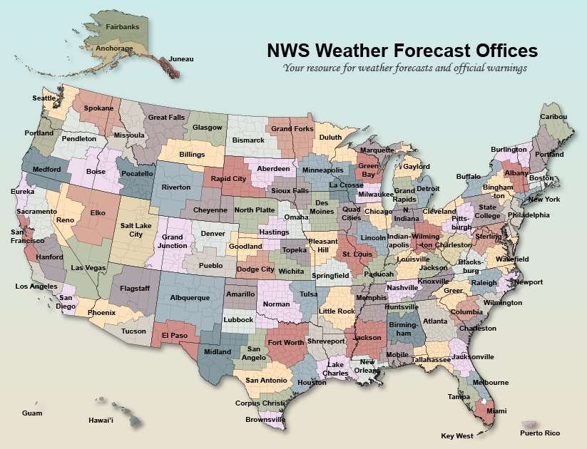 The current Weather Forecast Office structure of the NWS