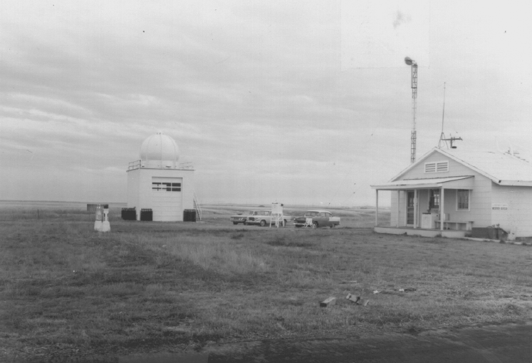 Weather Bureau office in Glasgow, MT, in 1963.