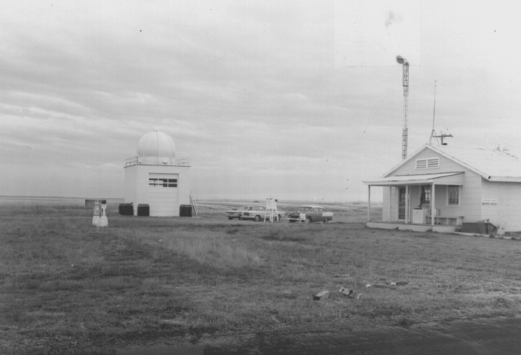 Weather Bureau office in Glasgow, MT, in 1963. 