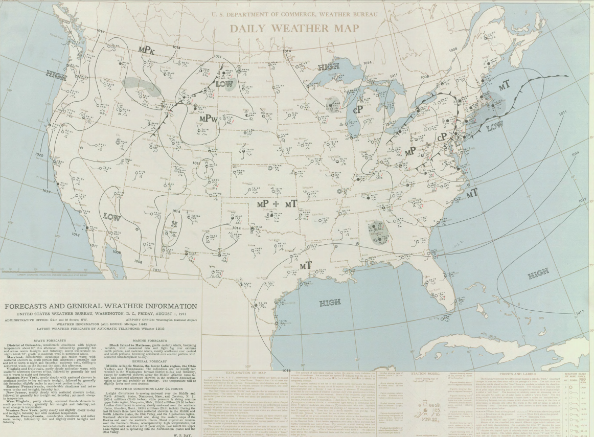 Map for August 1, 1941