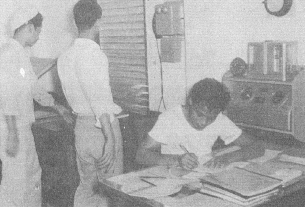 Observer training in Micronesia, 1957