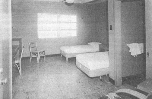 Bedroom in bachelor quarters