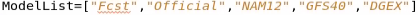 Model List Example