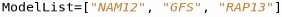 Model List Example