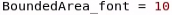 Bounded Area Visualization of Weather Font Example