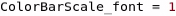 Spatial Editor Color Bar Scale Font Example