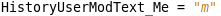 History User Mod Text Me Example