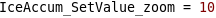 Set Value Zoom Example