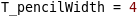 Pencil Tool Width Example