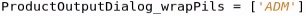 Product Output Dialog Wrap Pils Example