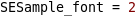 Spatial Editor Sample Font Example