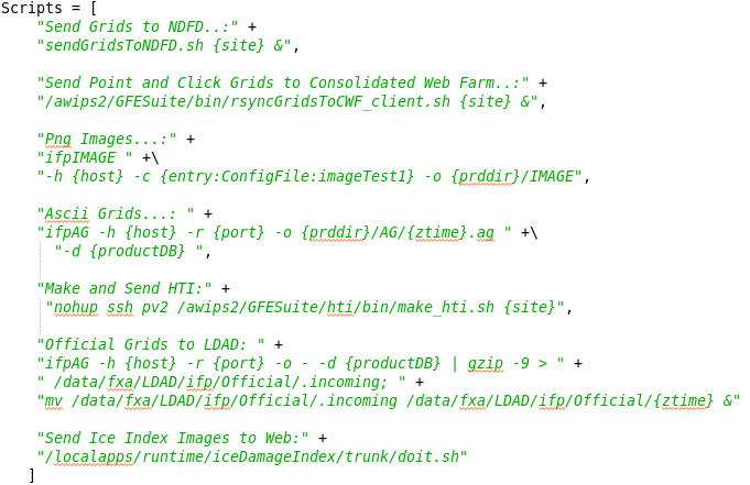 Scripts List Example