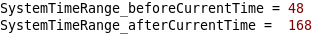 System Time Range Variables Example