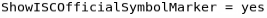 Show ISC Official Symbol Marker Example