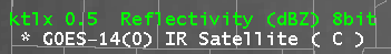 An example if time matching set to the satellite IR product.