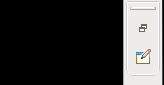 Minimized icons. Clicking on either icon will restore the map editor tabs along with the main pane.