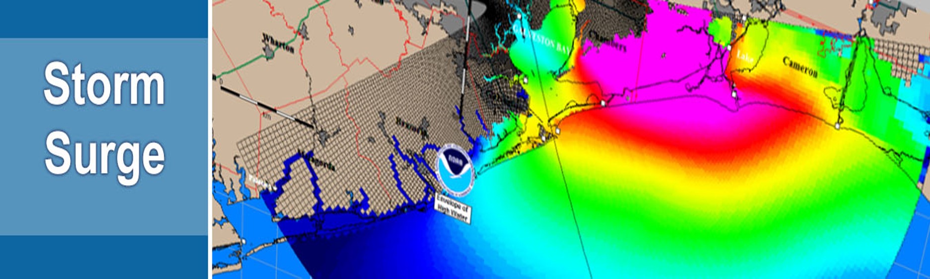 Storm Surge is a change in normal tide levels caused by winds and atmospheric pressure associated with a storm.