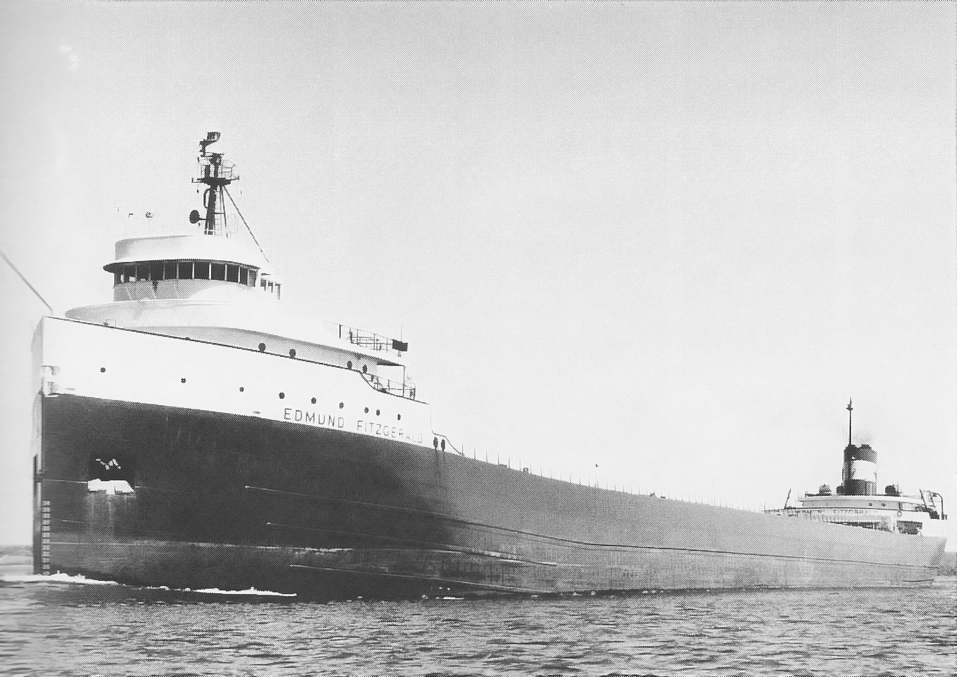 The Edmund Fitzgerald on Lake Superior.